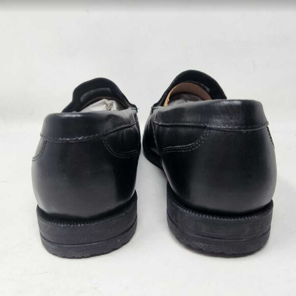 Men\'s 9W Rockport Preston Venetian loafers slip on shoes in black CI5641 main image 6